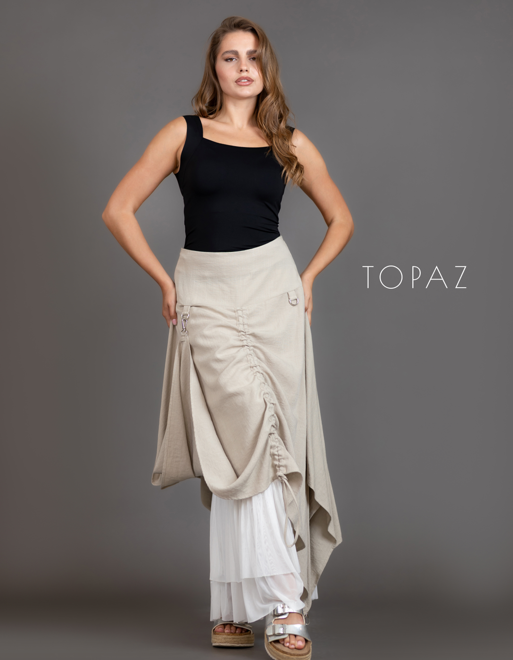 Skirt with Draping