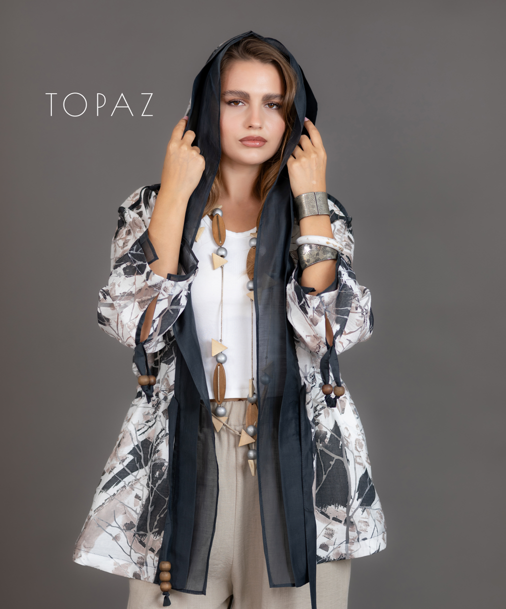Floral Jacket With Hood