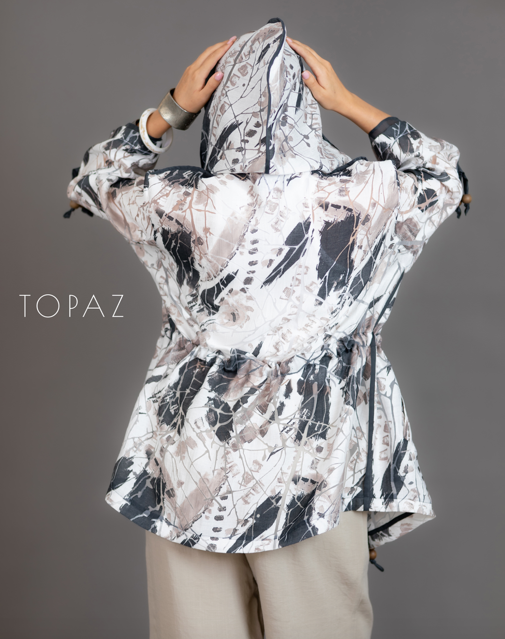 Floral Jacket With Hood