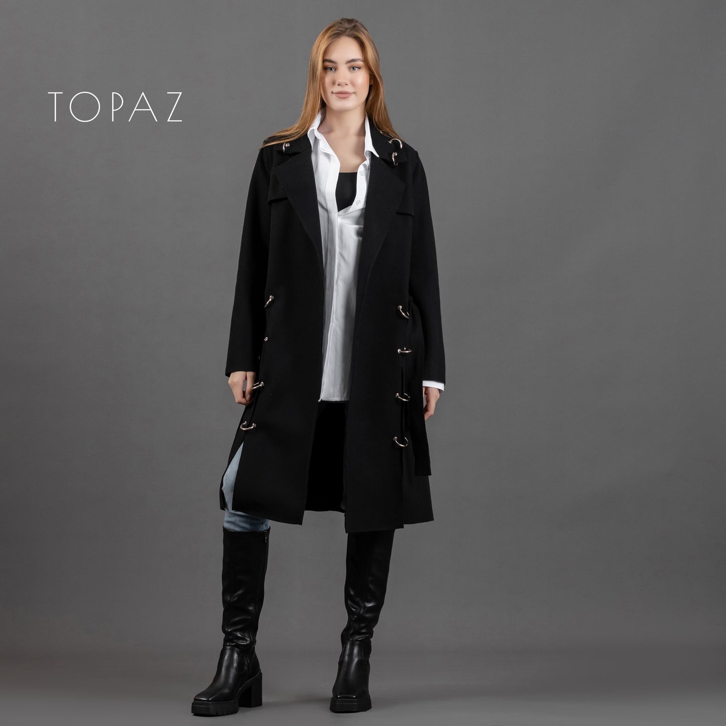 Long Coat with Rings