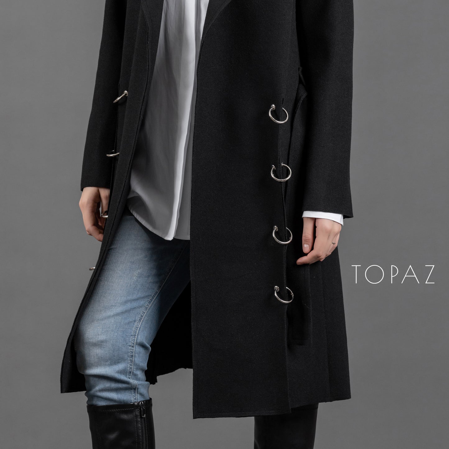 Long Coat with Rings