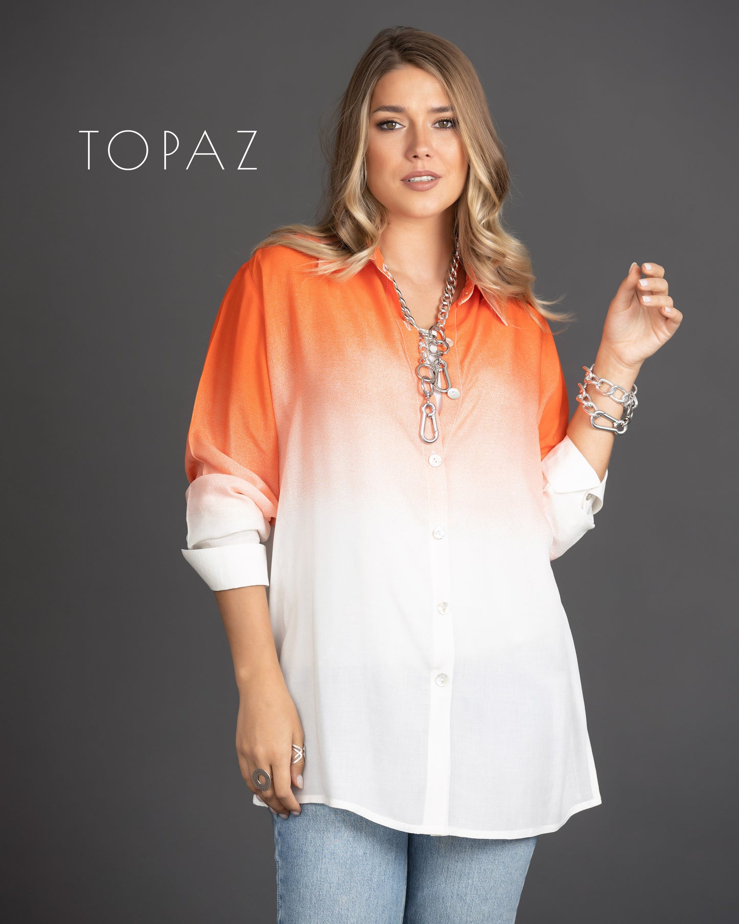 Gradient Rayon Blouse